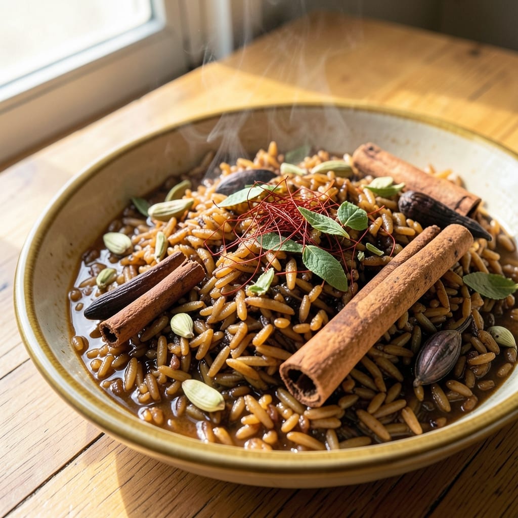 Afghani Brown Rice Recipe: Fragrant Saffron and Toasted Cardamom Fusion