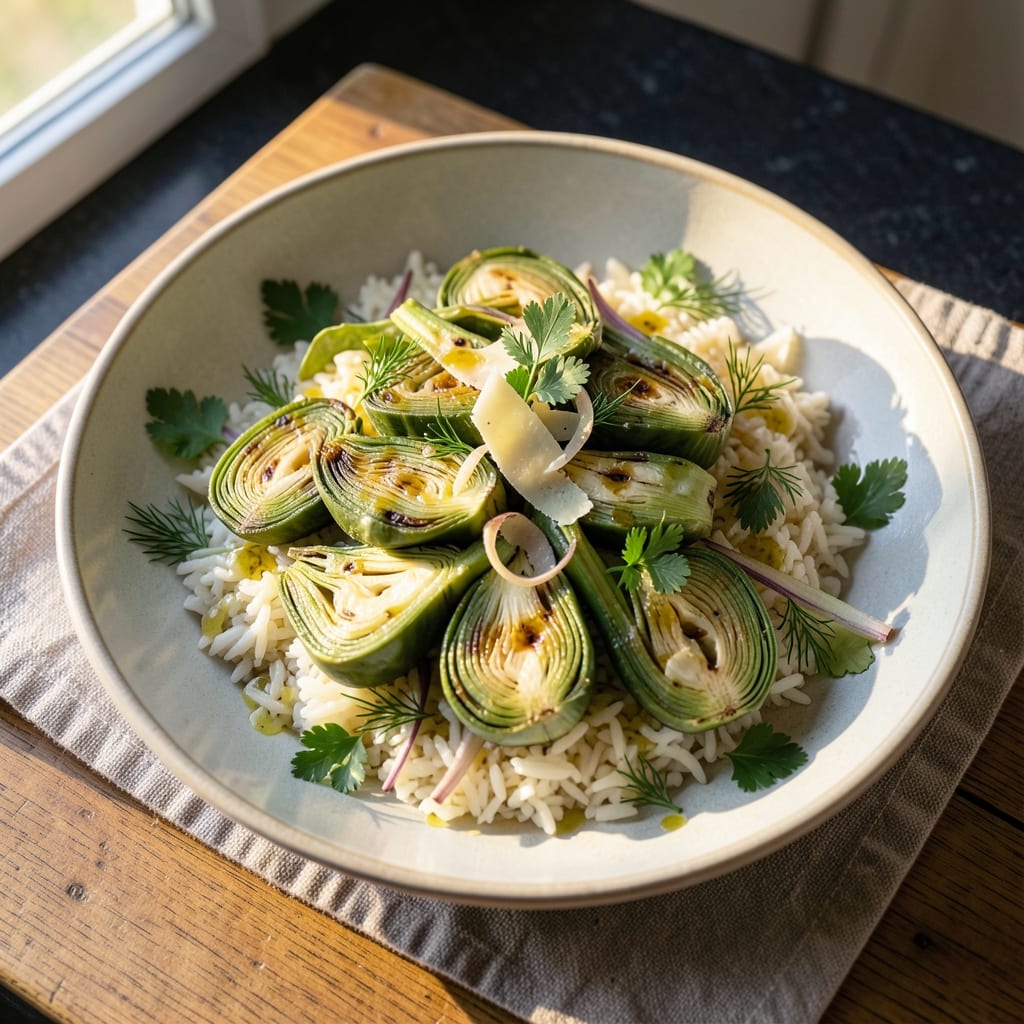 Artichoke and Rice Salad Recipe: Bright Herb Vinaigrette Magic