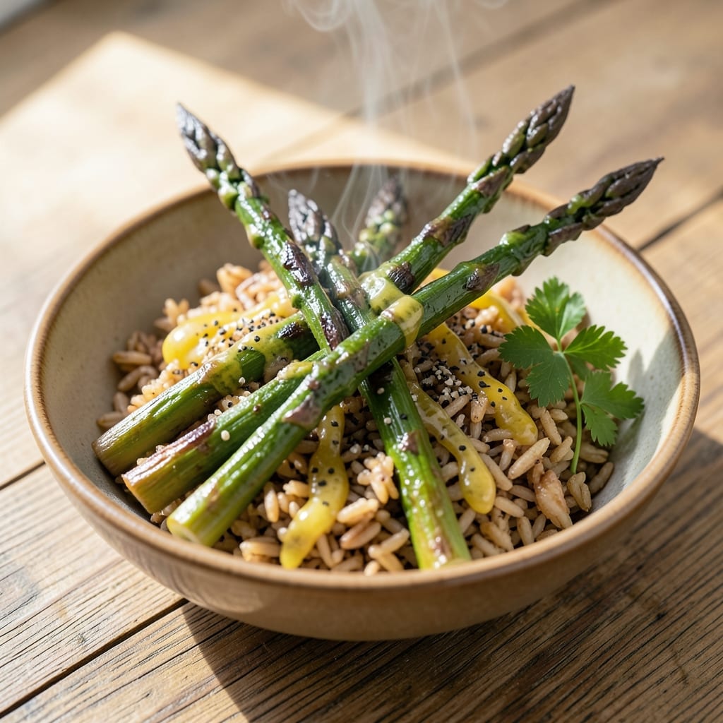 Asparagus and Brown Rice Recipe: One-Pan Vegan Protein Powerhouse
