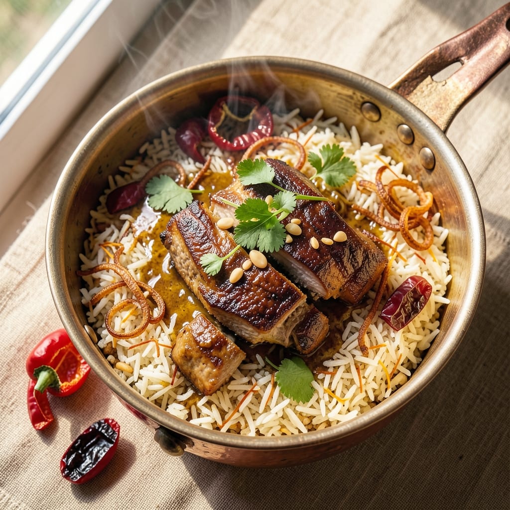 Arabic Kabsa Rice Recipe: Spiced Lamb and Saffron Fragrance Fusion