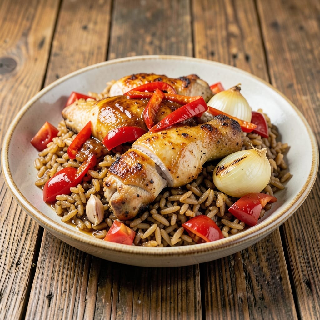 Arroz Con Pollo With Brown Rice Recipe: One-Pot Latin Flavors in 45 Minutes