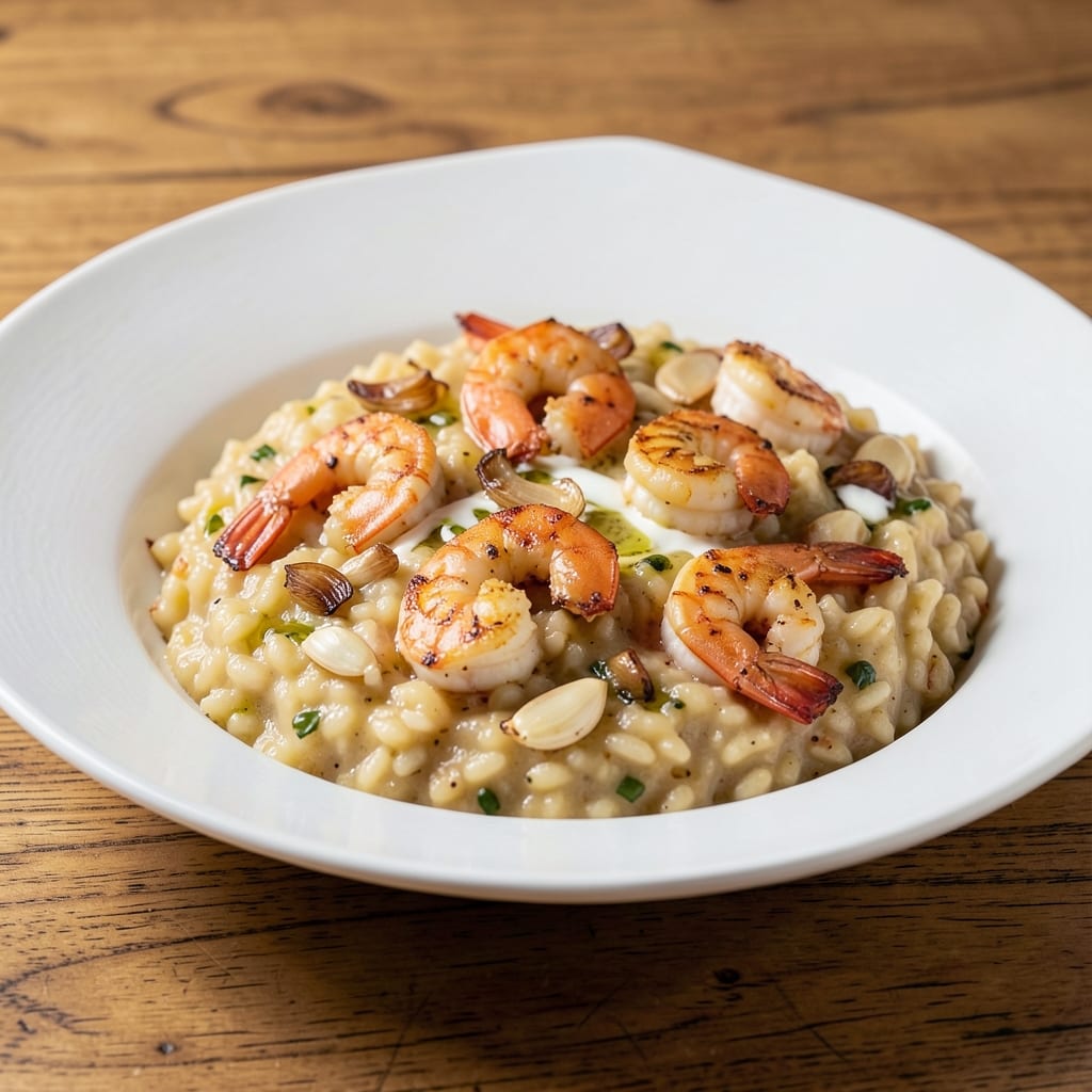 Arborio Rice and Shrimp Recipe: Saffron-Infused Risotto With Buttery Shrimp