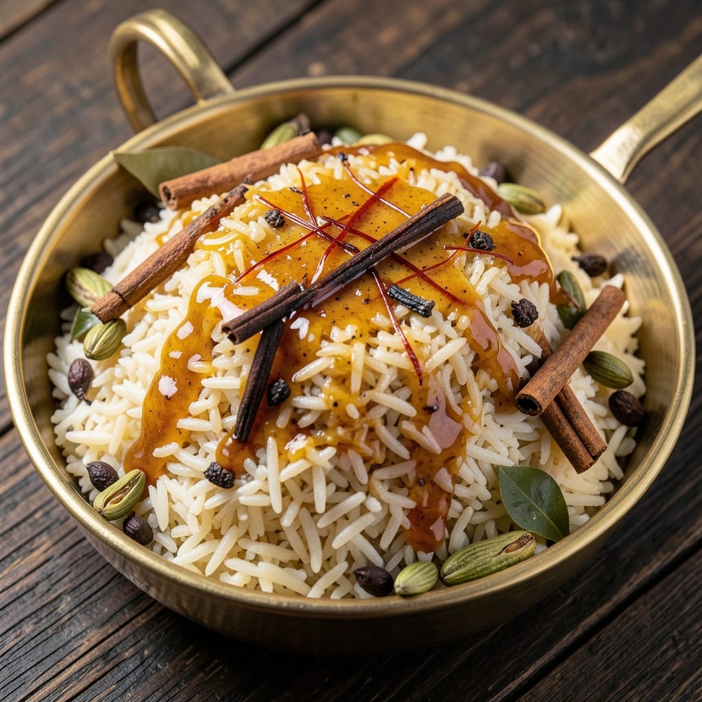 1 Kg Ghee Rice Recipe: Fragrant Saffron-Infused Basmati With Toasted Cardamom Crunch