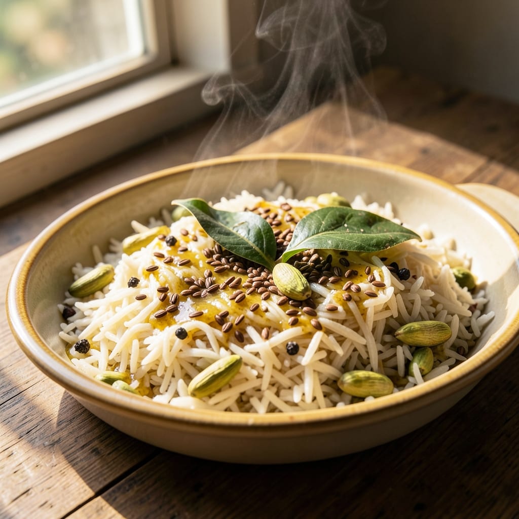 Aromatic Indian Rice Recipe: Fragrant Cumin and Cardamom Infusion