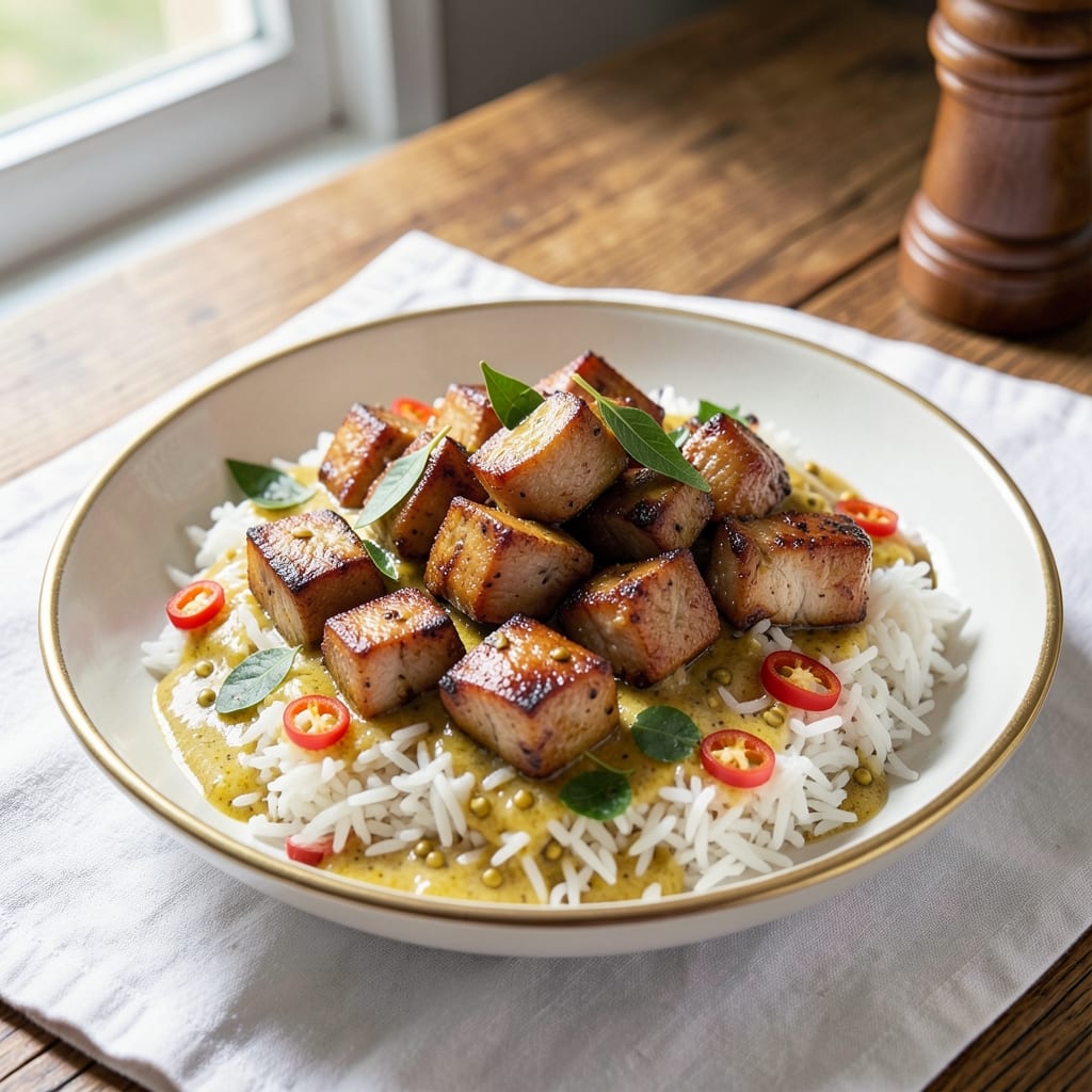 Ambemohar Rice Recipe: Spiced Pork and Rice Harmony in One Pot
