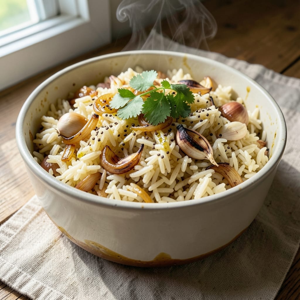 One-Pot Rice Recipe: Fragrant Jasmine Basmati with Toasted Spice Crust