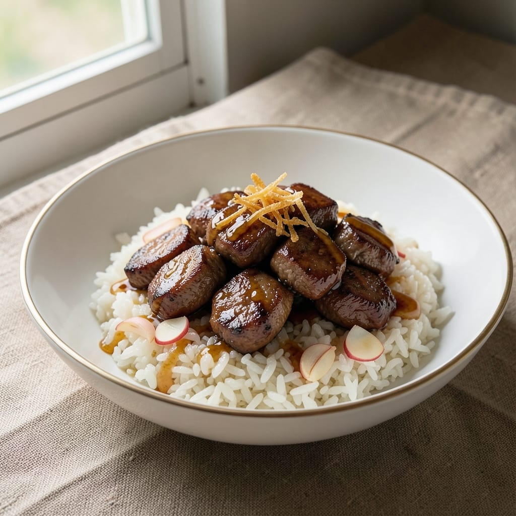 Asian Beef Tips and Rice Recipe: Sweet Soy-Ginger Glaze That Sticks to Every Bite
