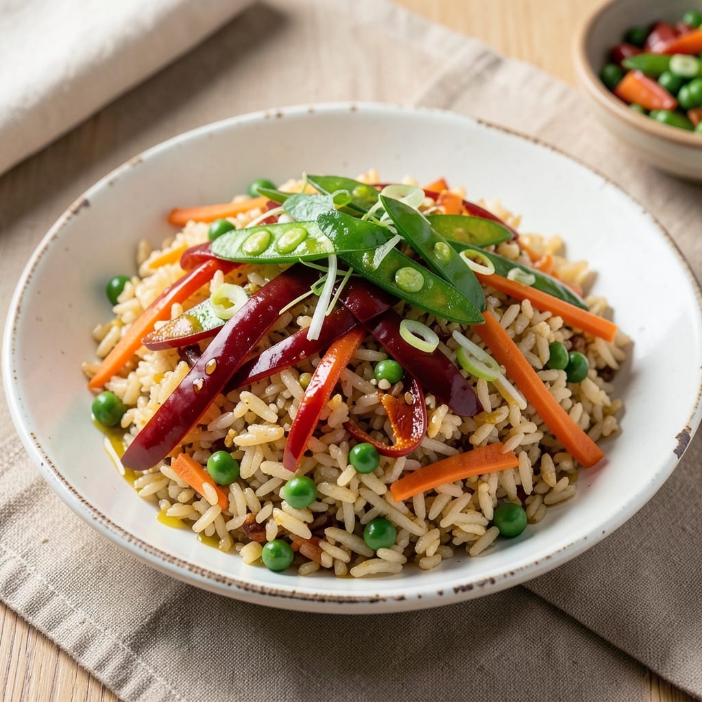 Asian Vegetable Fried Rice Recipe: Vibrant Wok Hei With Day-Old Rice Trick