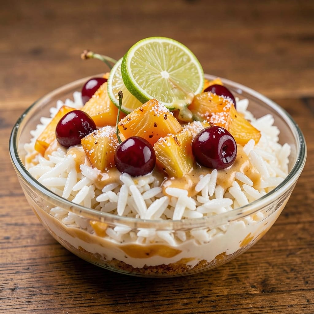 Ambrosia Rice Recipe: Creamy Coconut-Lime Rice with Pineapple Punch