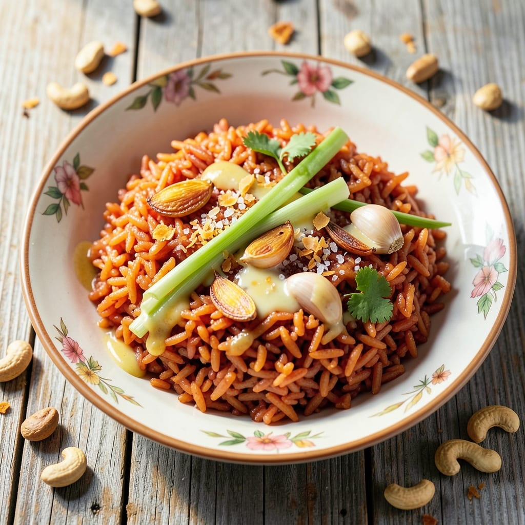 Asian Red Rice Recipe: Fragrant Turmeric and Coconut Infusion
