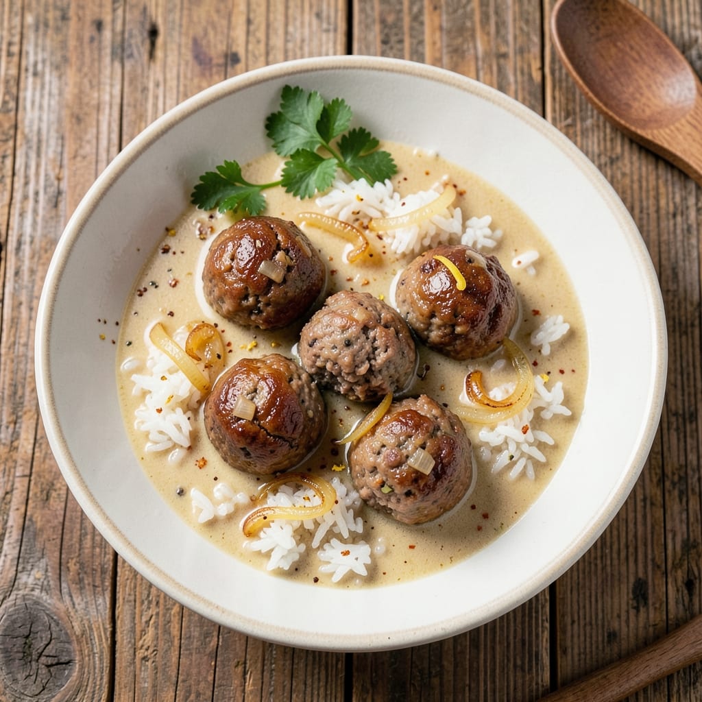 Albondigas Soup Recipe with Rice: Spiced Meatballs in Tomato-Basil Broth