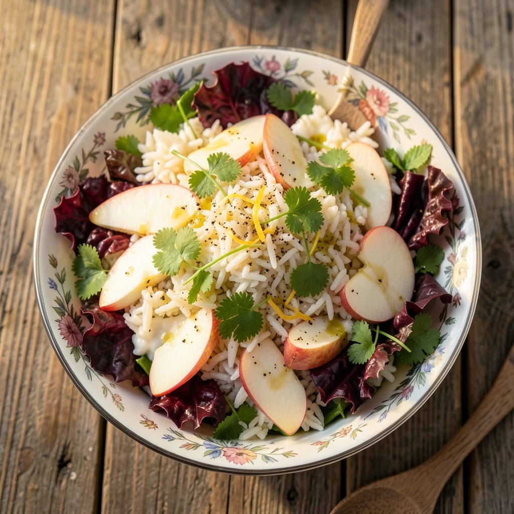 Apple Rice Salad Recipe: Crisp Apples and Herbed Vinaigrette Balance