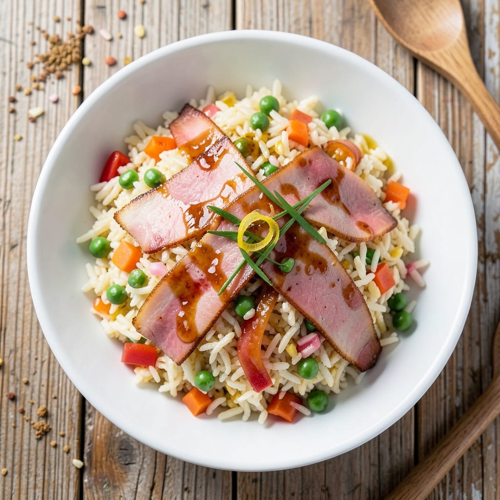 American Deli Fried Rice Recipe: Crispy Egg and Veggie One-Pan Feast