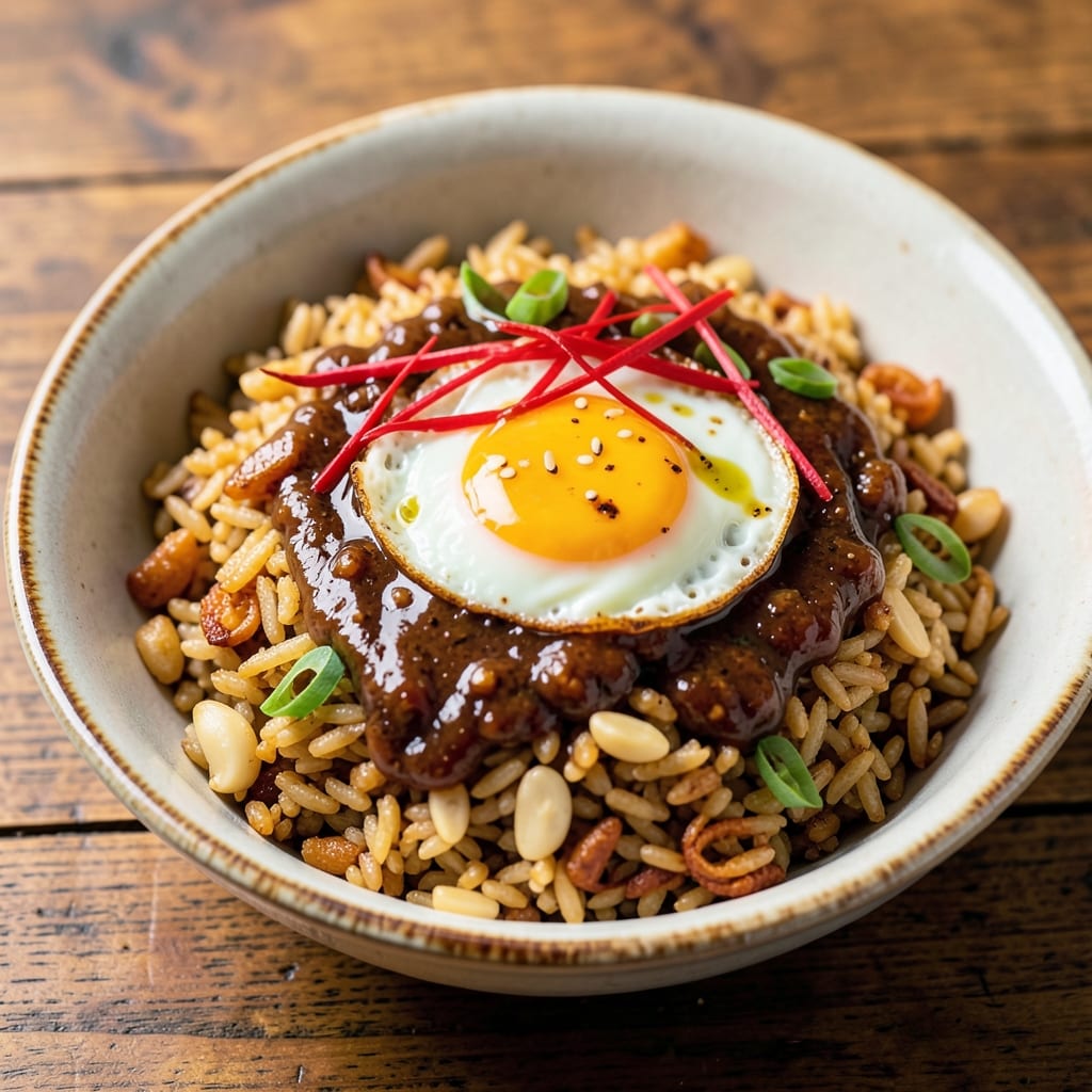 Anchovy Fried Rice Recipe: Umami Bomb With Crispy Egg and Wok-Hei Heat