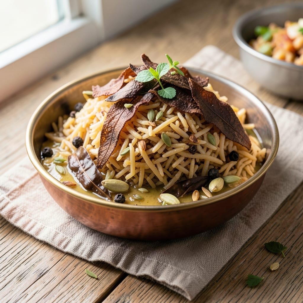 Ajwain Leaves Rice Recipe: Earthy-Spiced Fragrance That Transforms Basmati