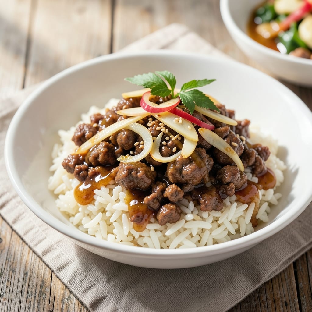 Asian Ground Beef and Rice Recipe: One-Pan Umami-Packed Meal in 20 Minutes