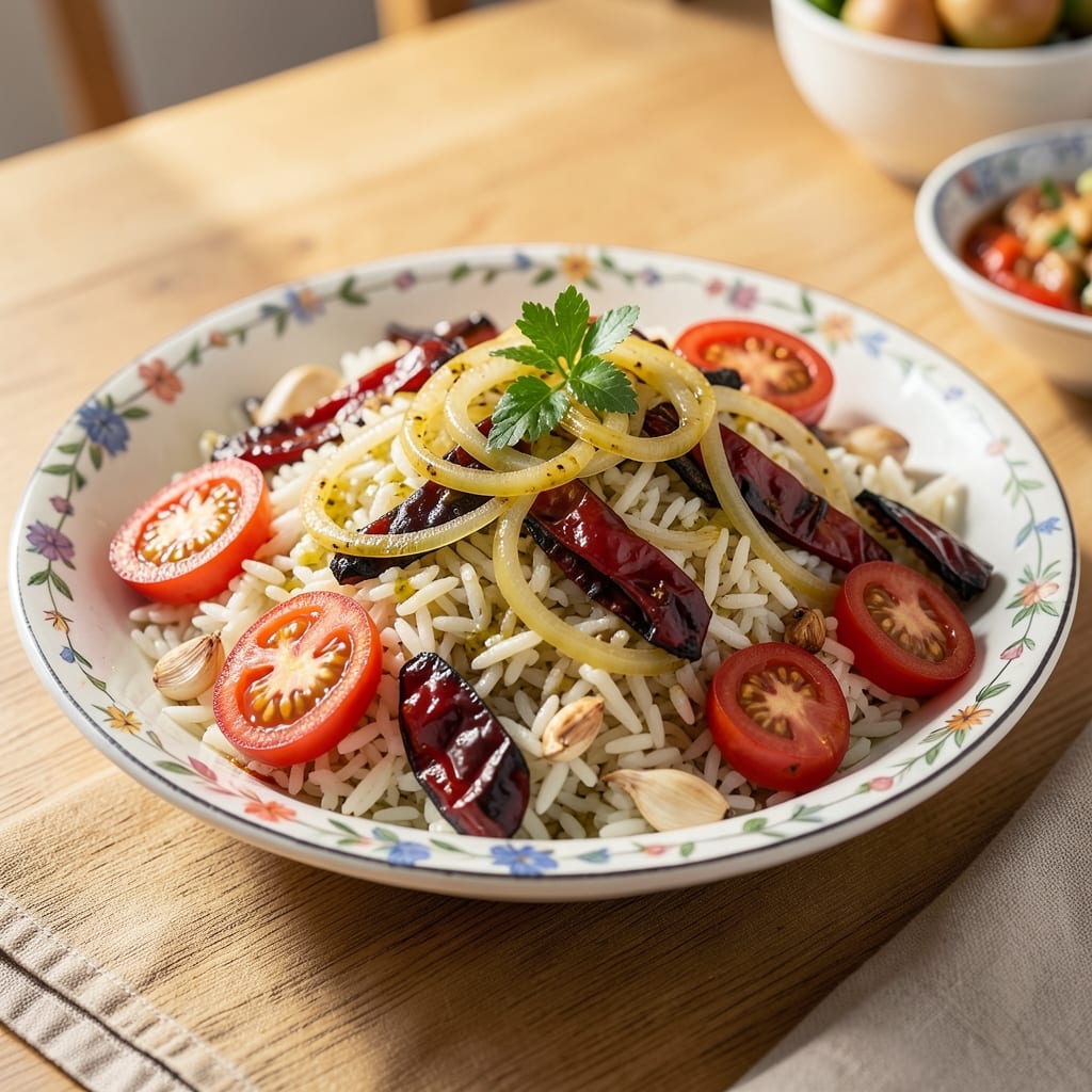 Albanian Rice Recipe: Lemon-Herb Fragrance With Toasted Spice Crunch