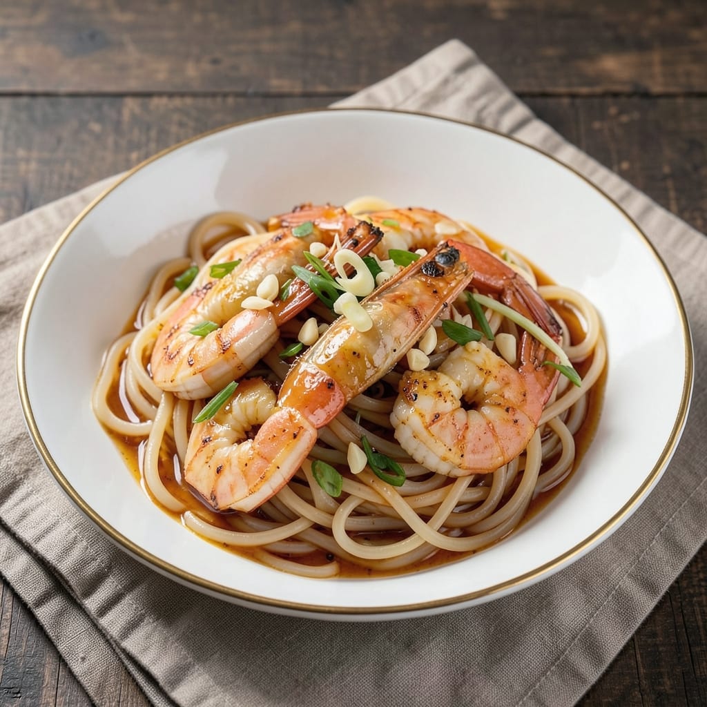 Asian Shrimp and Rice Noodles Recipe: Lemon-Ginger Zing in 20 Minutes