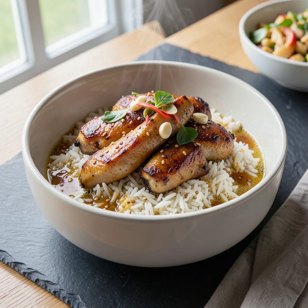 Aroma Rice Cooker Chicken And Rice Recipe: Fragrant Jasmine Basmati With Crispy Chicken Bites