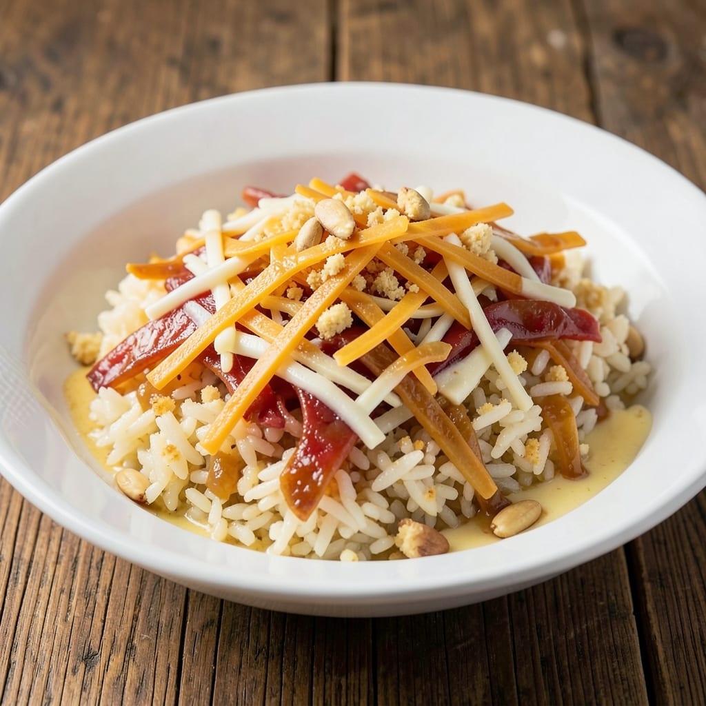 4 Cheese Rice Recipe: Melted Gouda and Gruyère in One Pot