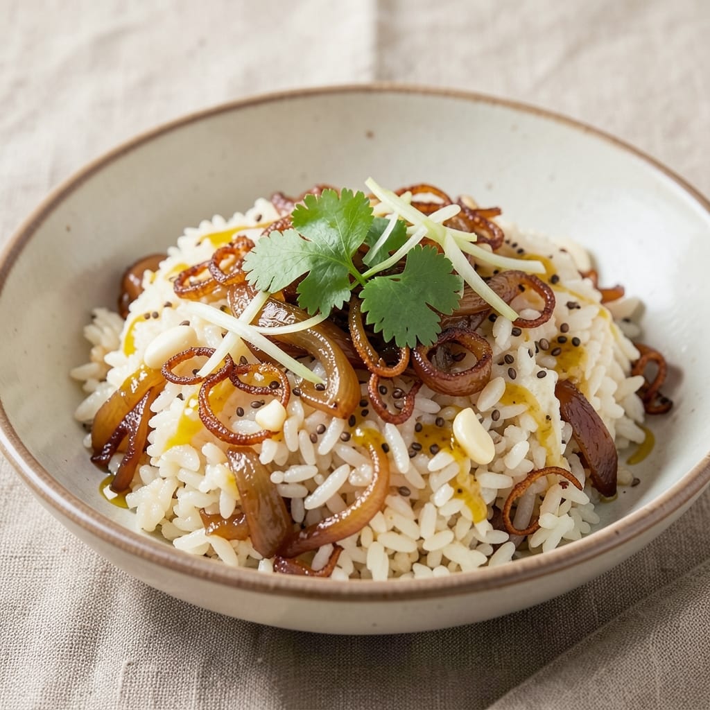 Asian Rice Pilaf Recipe: Fragrant Jasmine and Toasted Sesame Crunch
