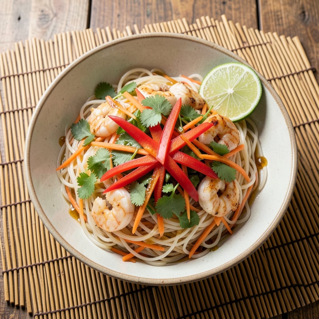 Asian Rice Noodle Salad Recipe: Crisp-Tender Vermicelli with Zesty Lime Dressing