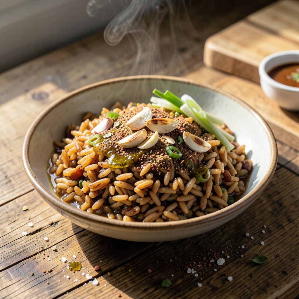 Amazing Brown Rice Recipe: Nutty Perfection with Toasted Spice Crunch