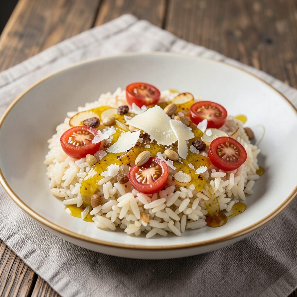 Aborio Rice Recipe: Saffron-Infused Risotto With Buttery Crispy Top